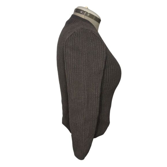 Kids Le Petite Germain Paris Navy Blue Cable Knit Sweater Cardigan, Size 10 - Picture 3 of 9